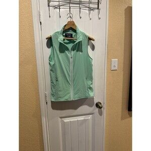 RALPH LAUREN POLO PGA GOLF LOGO Stretch Vest Green Womens Large
